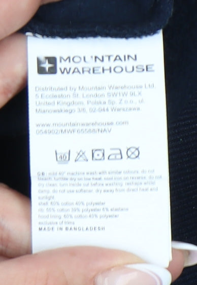 Womens UK Size 10 Mountain Warehouse Blue Pullover Hoodie