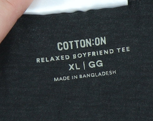 Cotton:On Unisex Black XL Relaxed T-Shirt