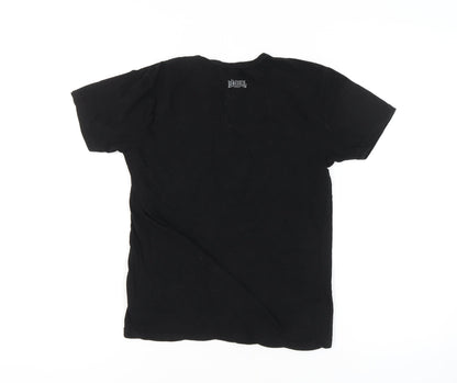 Unisex Adults UK Size S Lonsdale Black Basic T-Shirt