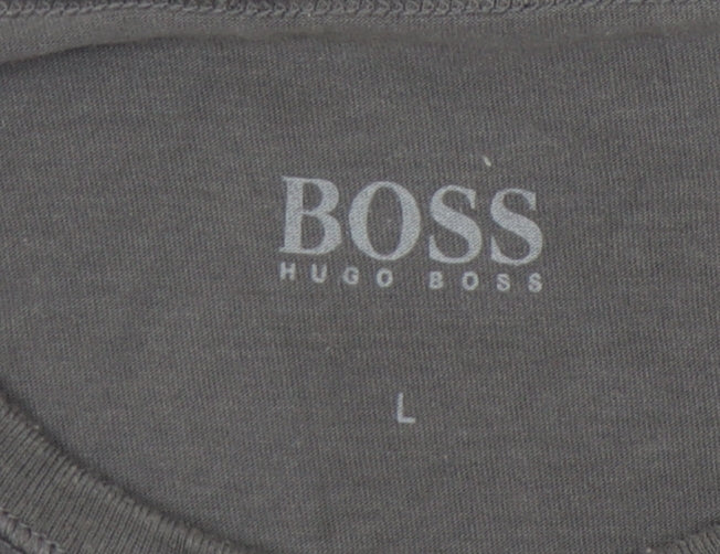 Mens UK Size L HUGO BOSS Grey  T-Shirt