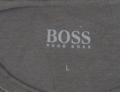 Mens UK Size L HUGO BOSS Grey  T-Shirt