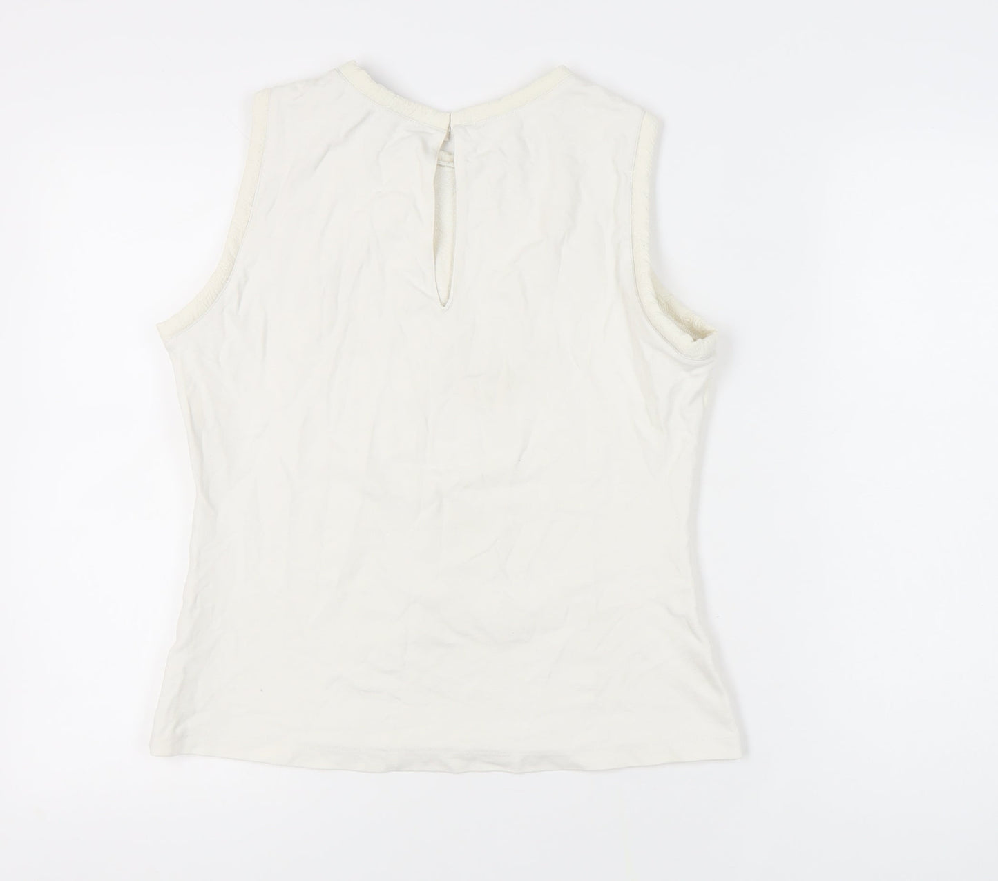 Womens UK Size M Zara Basic White  Top