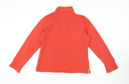 Tayberry Women's Orange Henley Sweatshirt M