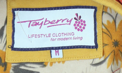 Tayberry Women's Orange Henley Sweatshirt M