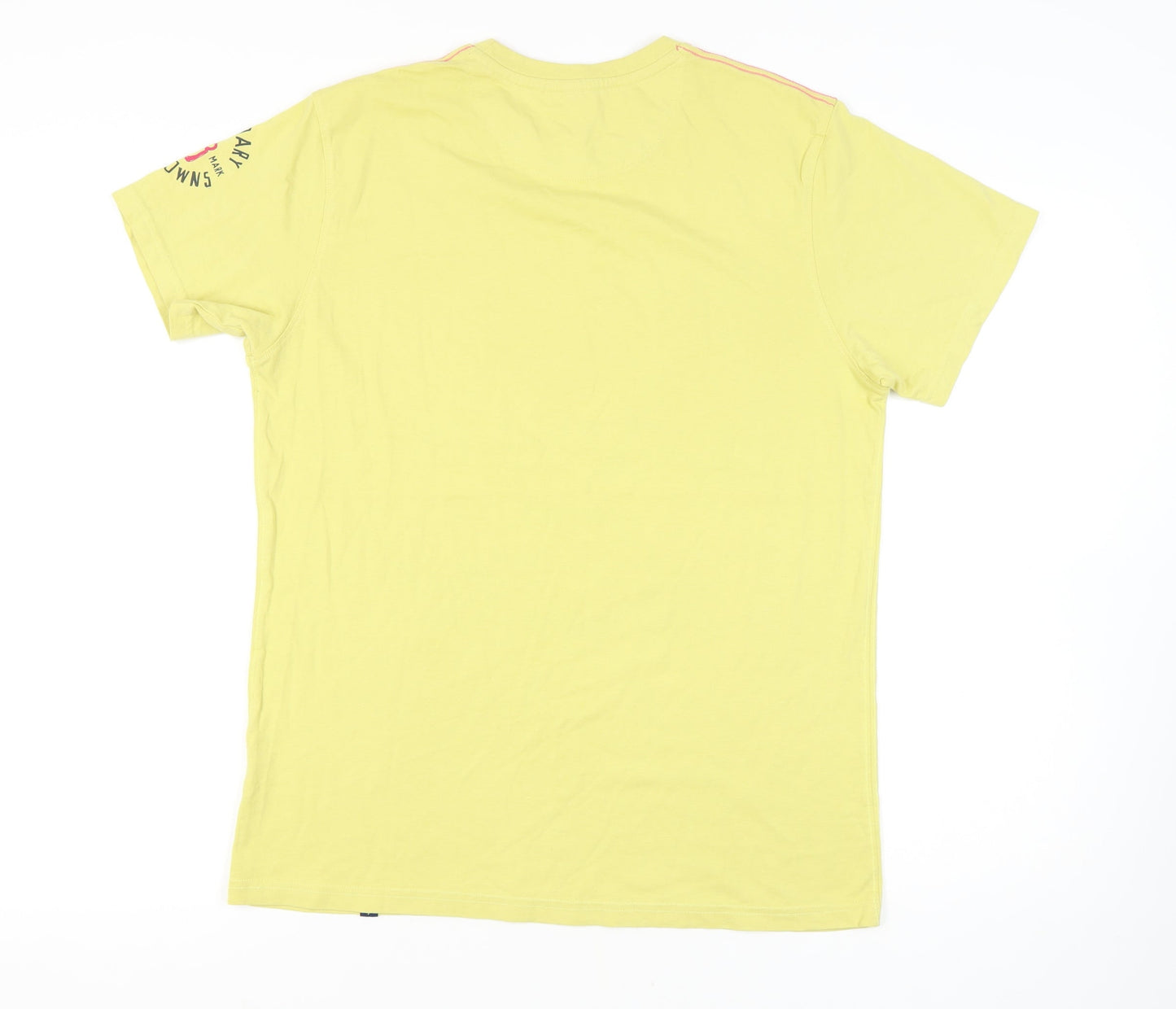 Joe Browns Men's Yellow Graphic Print T-Shirt M