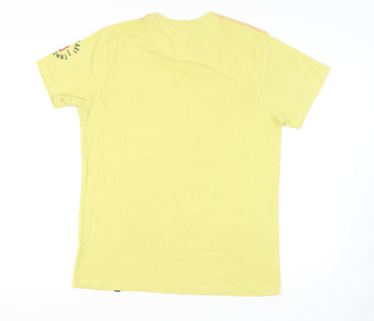 Joe Browns Men's Yellow Graphic Print T-Shirt M