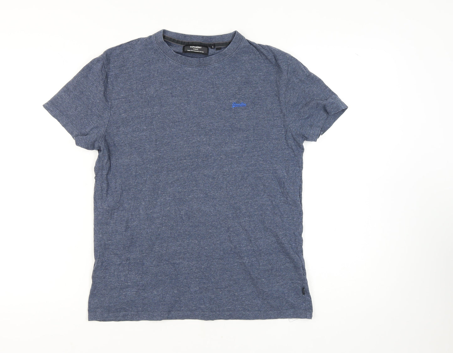 Superdry Men's Blue Crew Neck T-Shirt, Size M