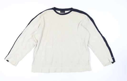 Mens UK Size L Burton Beige Pullover Sweatshirt
