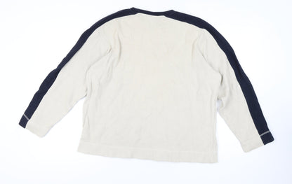 Mens UK Size L Burton Beige Pullover Sweatshirt