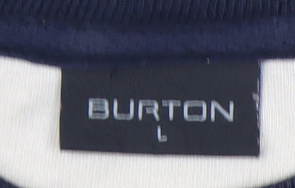 Mens UK Size L Burton Beige Pullover Sweatshirt