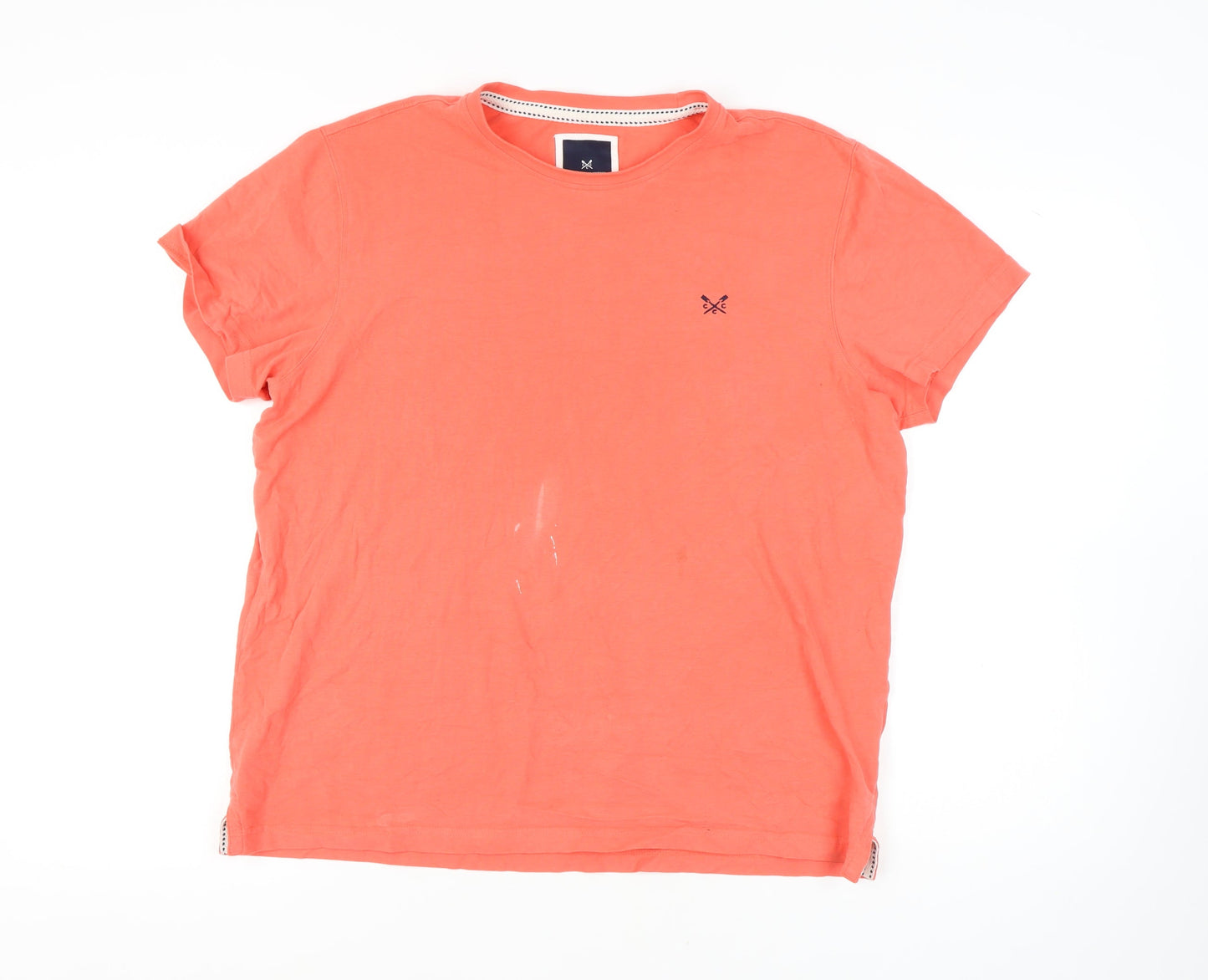 Unisex Adults UK Size L Crew Clothing Company Orange  T-Shirt