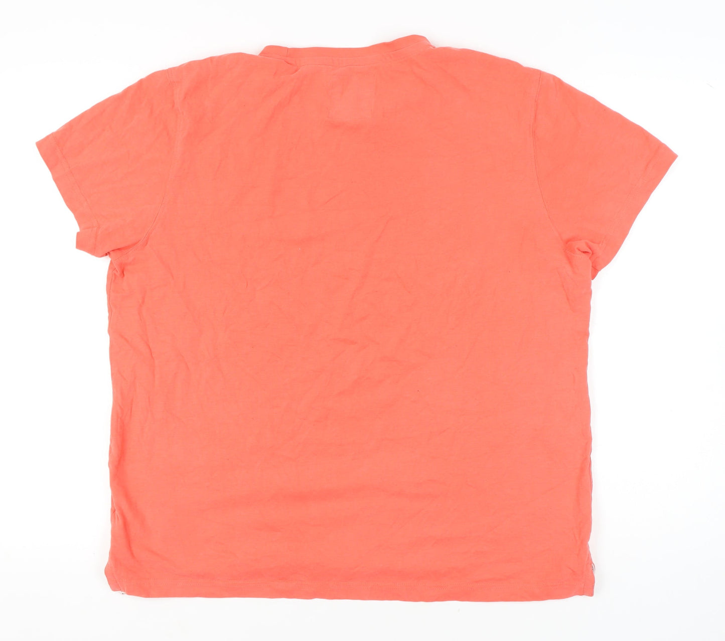 Unisex Adults UK Size L Crew Clothing Company Orange  T-Shirt