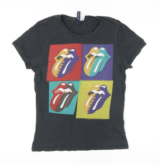 Womens UK Size S H&M Black  T-Shirt