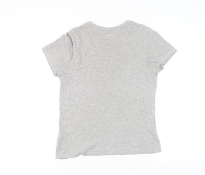 Womens UK Size 8 Lee Cooper Grey  T-Shirt