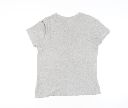 Womens UK Size 8 Lee Cooper Grey  T-Shirt