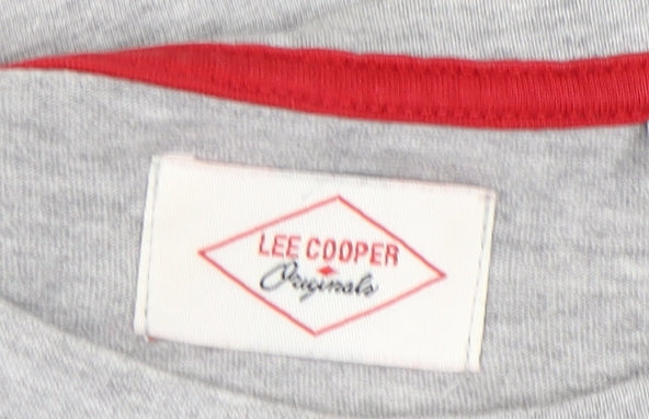 Womens UK Size 8 Lee Cooper Grey  T-Shirt