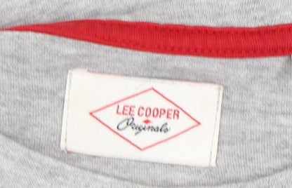 Womens UK Size 8 Lee Cooper Grey  T-Shirt