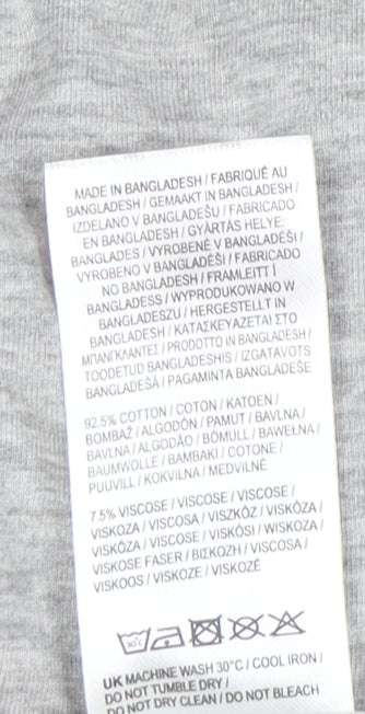Womens UK Size 8 Lee Cooper Grey  T-Shirt