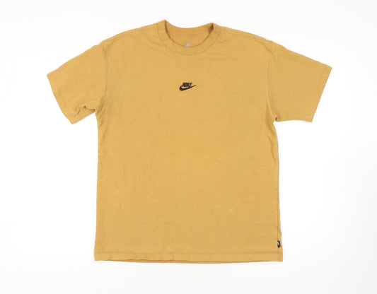 Nike Men's Brown Relaxed Fit T-Shirt Size M
