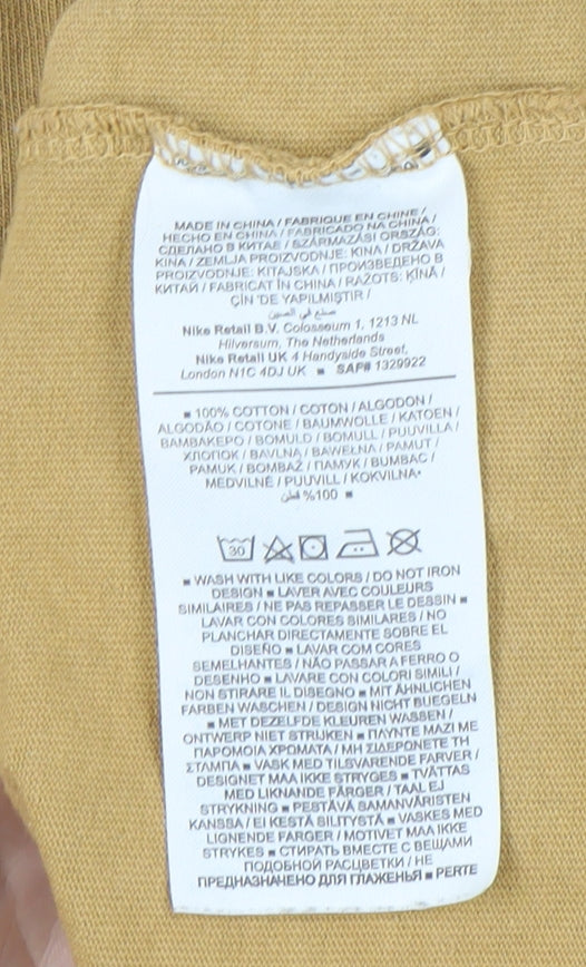 Nike Men's Brown Relaxed Fit T-Shirt Size M