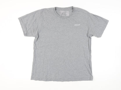 Mens UK Size L DKNY Grey  T-Shirt