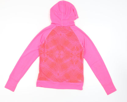 Adidas Pink Women's Full Zip Hoodie, Size L