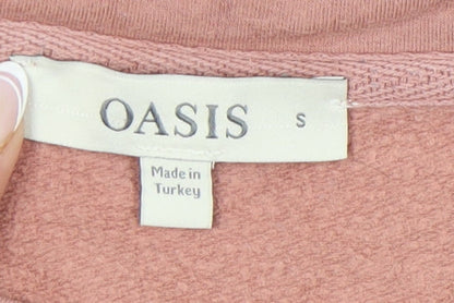 Womens UK Size S Oasis Multicoloured Basic T-Shirt