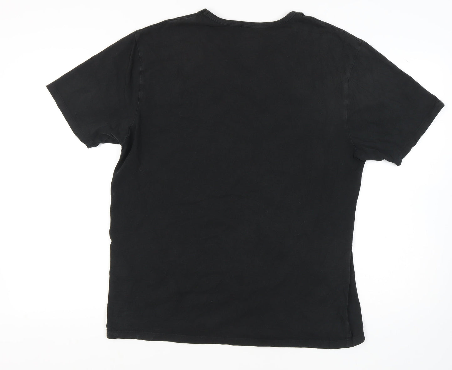 Mens UK Size 2XL Charles Wilson Black  T-Shirt