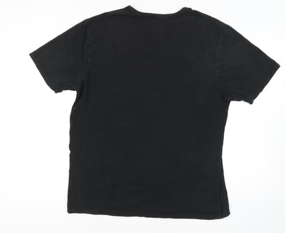 Mens UK Size 2XL Charles Wilson Black  T-Shirt