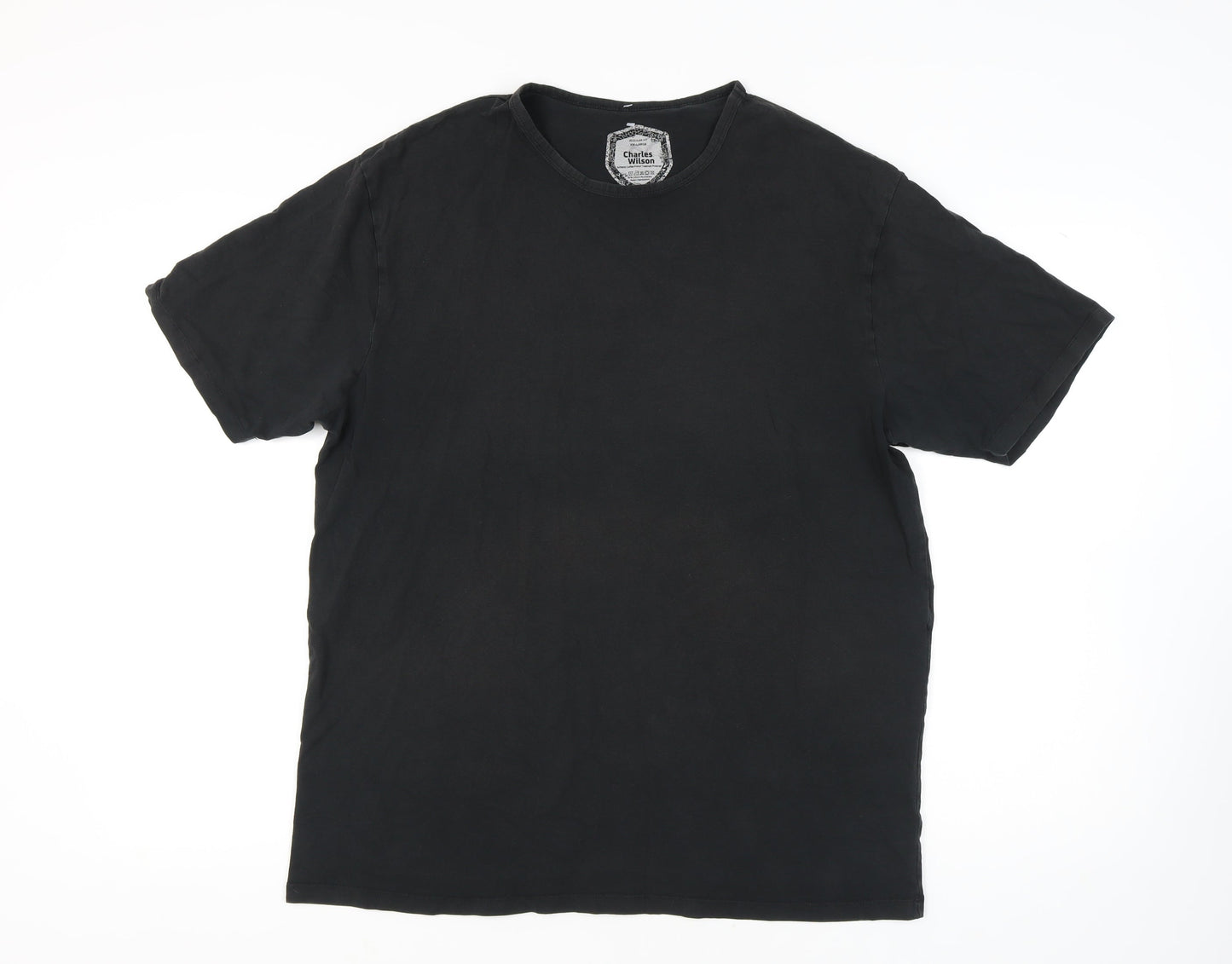 Mens UK Size 2XL Charles Wilson Black  T-Shirt