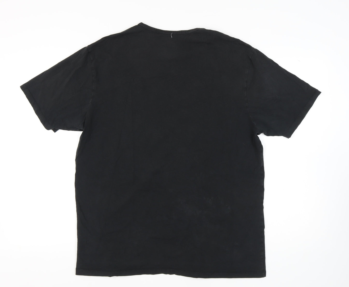 Mens UK Size 2XL Charles Wilson Black  T-Shirt