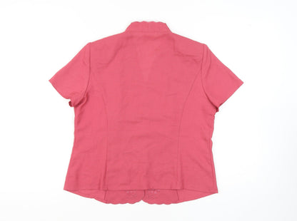 Womens UK Size 12 Eastex Pink  Blouse