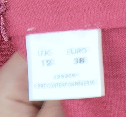 Womens UK Size 12 Eastex Pink  Blouse