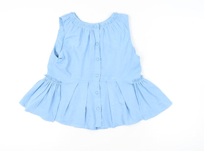 Womens UK Size 10 ASOS Blue Basic Blouse
