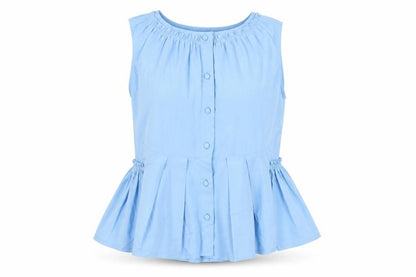 Womens UK Size 10 ASOS Blue Basic Blouse