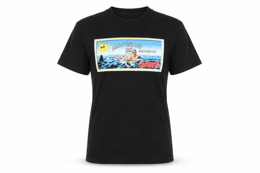 Front view of Rock Rebel Black unisex monsters t-shirt s