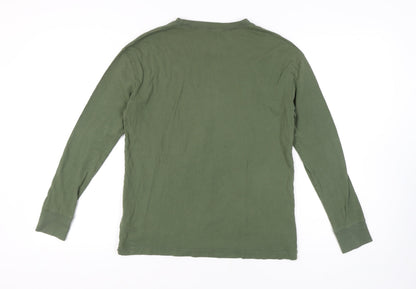 H&M Boys Green Long Sleeve Graphic T-Shirt 12 Years