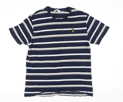 Next Men's Blue Striped T-Shirt XL - Stylish Casual Wear