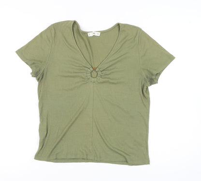 Womens UK Size L MNG Green  T-Shirt