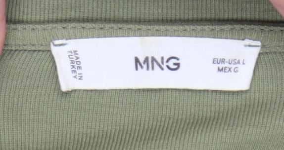 Womens UK Size L MNG Green  T-Shirt