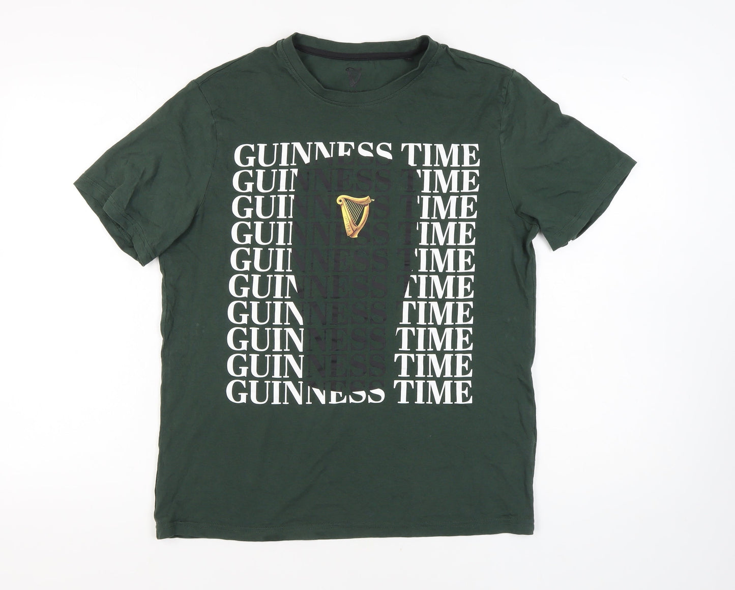 Tu Men's Green 'Guinness' Graphic Tee - M, Beer Style