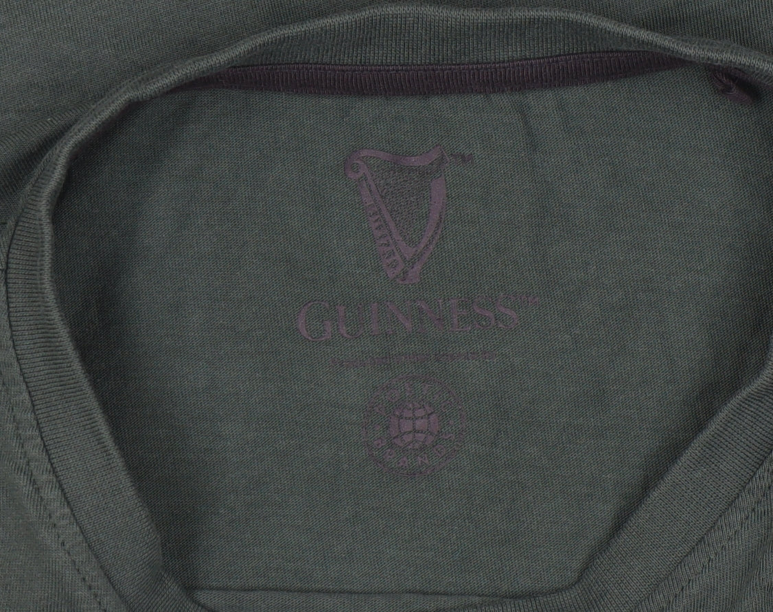 Tu Men's Green 'Guinness' Graphic Tee - M, Beer Style