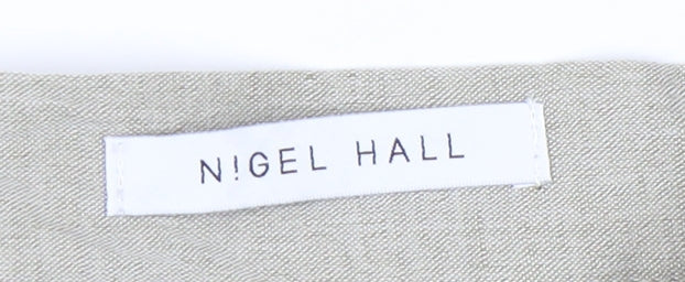 Nigel Hall Men's Beige Trousers - Size 34, Belted