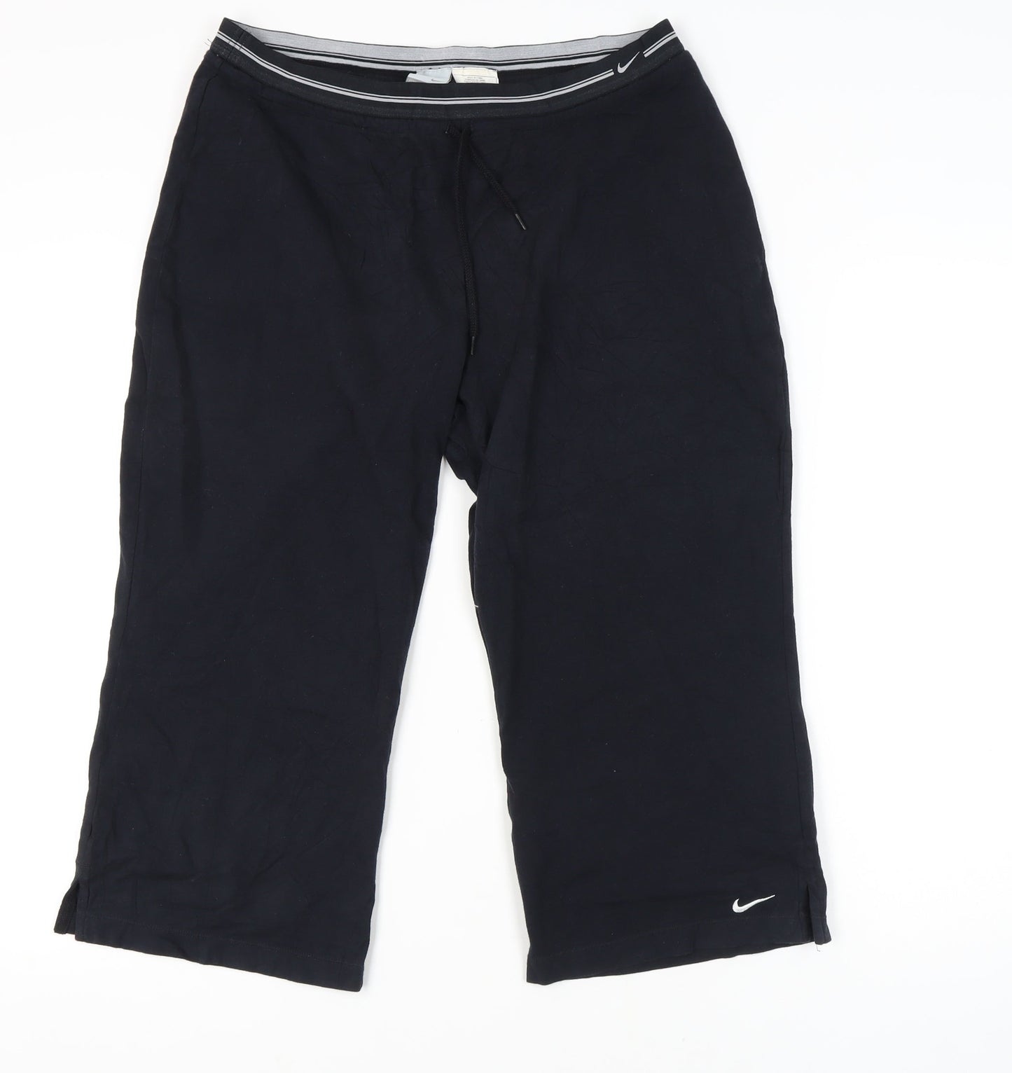 Nike Women's Black Wide-Leg Activewear Trousers L