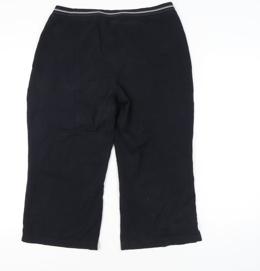 Nike Women's Black Wide-Leg Activewear Trousers L