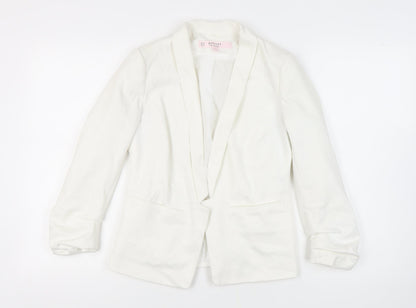 Miss Selfridge Women's White Blazer Size 10 Petites