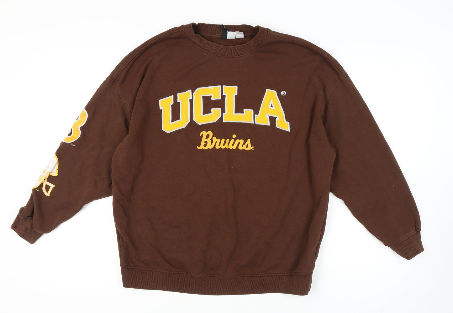 H&M Unisex Brown UCLA Sweatshirt M Pull-Over