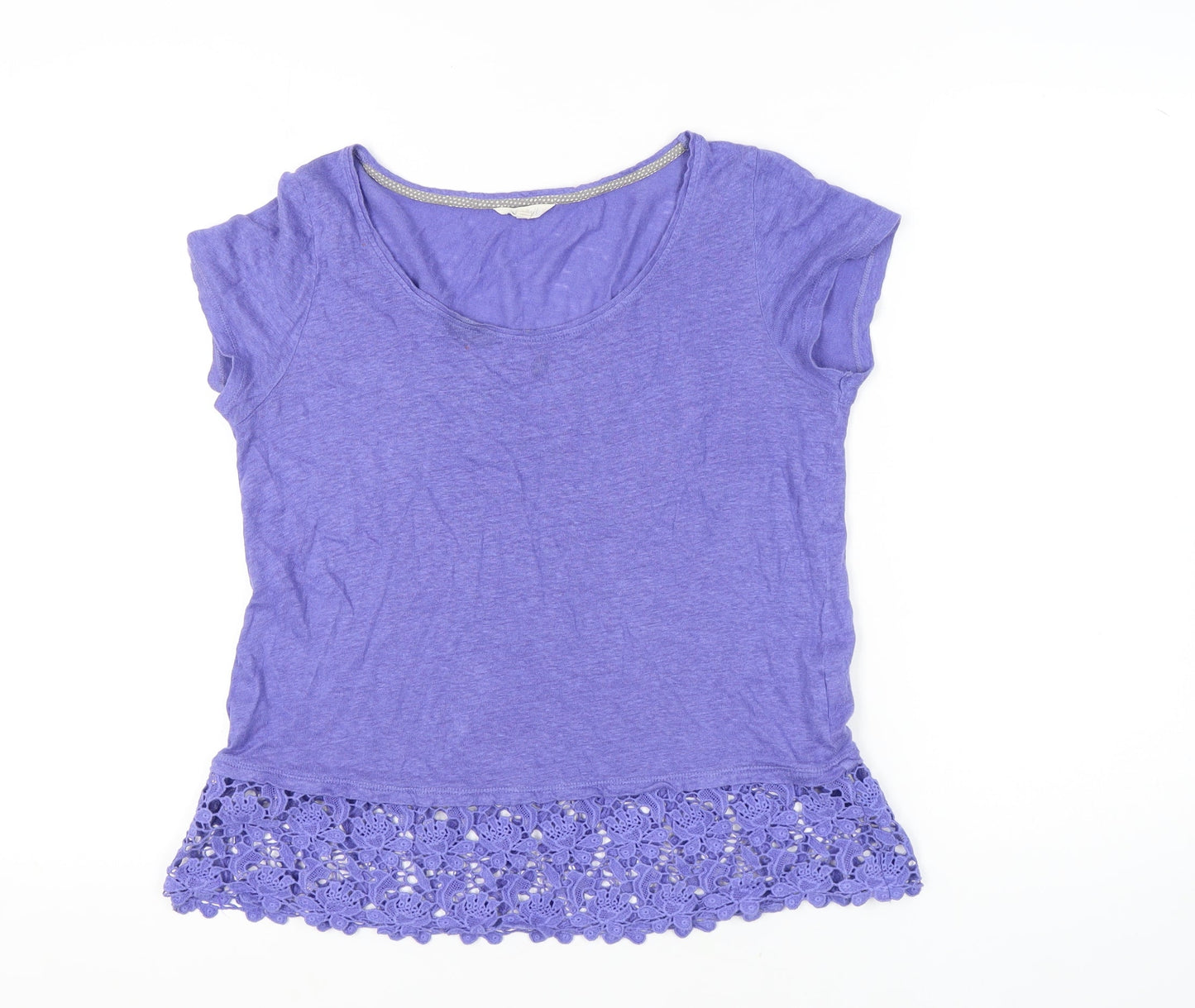 Womens UK Size 10 White Stuff Purple  T-Shirt