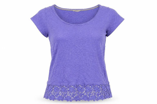 Womens UK Size 10 White Stuff Purple  T-Shirt