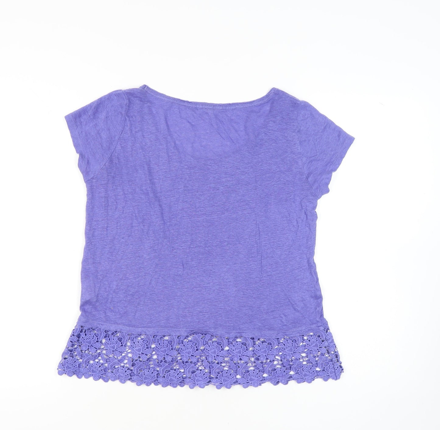 Womens UK Size 10 White Stuff Purple  T-Shirt